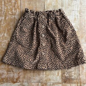 Crewcuts Animal Print Skirt 6-7yr